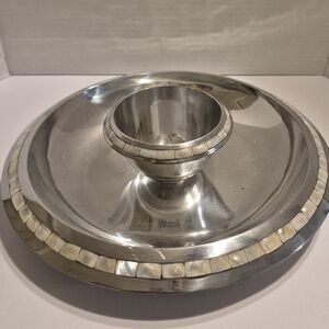 Towle Silver Plated Chip and Dip Platter